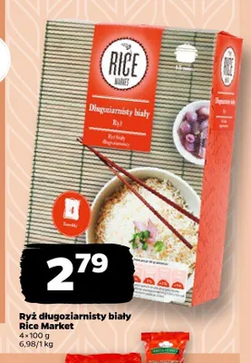 Ryż długoziarnisty biały Rice Market 4-pak 100 g promocja w Netto