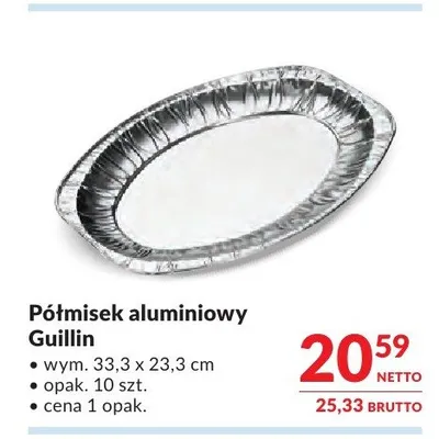 Półmisek aluminiowy Guillin promocja w Makro