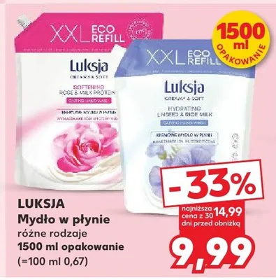 Mydło w płynie różne rodzaje 1,5 l promocja w Kaufland