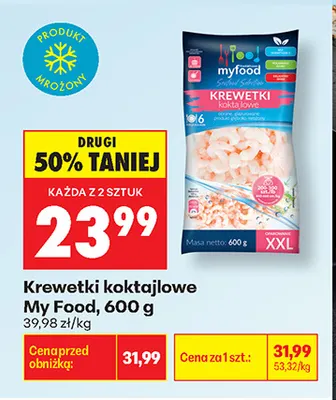 Krewetki koktajlowe My Food promocja w Biedronka