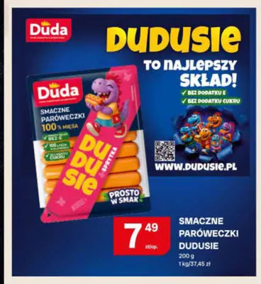 Parówki Dudusie Duda promocja w Chorten