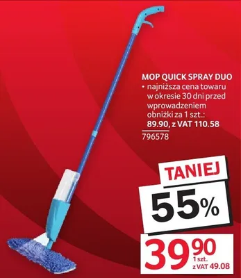 Mop QUICK SPRAY DUO promocja w Selgros