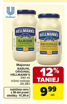 Majonez HELLMANN'S promocja w Carrefour Market