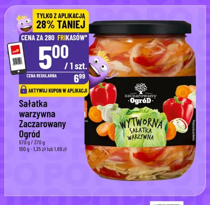 Sałatka warzywna Zaczarowany Ogród promocja w POLOmarket