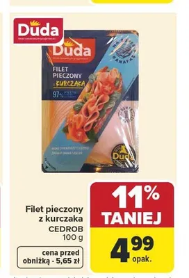 Filet pieczony z kurczaka Cedrob promocja w Carrefour Market