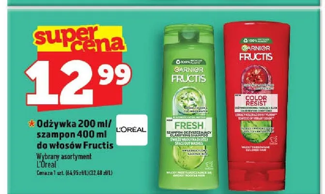 Szampon do włosów Fructis Fresh promocja w TOPAZ