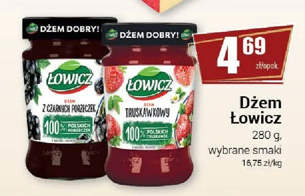 Dżem Łowicz truskawkowy promocja w Premium Nasz Sklep