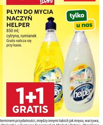 Płyn do mycia naczyń Helper cytryna promocja w Stokrotka