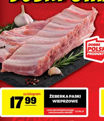 Żeberka paski wieprzowe promocja w Gram Market
