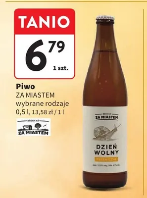 Piwo Za Miastem Dzień Wolny Pszeniczne promocja w Intermarche