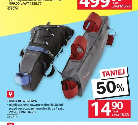 Torba rowerowa promocja w Selgros