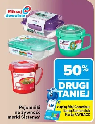 Pojemniki na żywność Sistema promocja w Carrefour