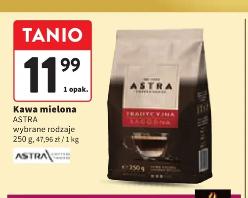 Kawa mielona Astra promocja w Intermarche