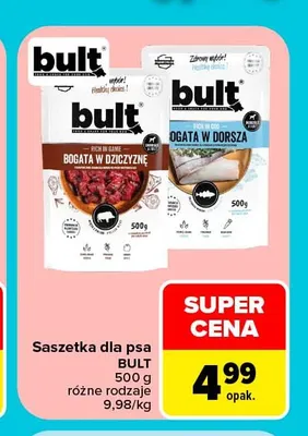 Saszetka dla psa Bult Bogata w dorsza promocja w Carrefour