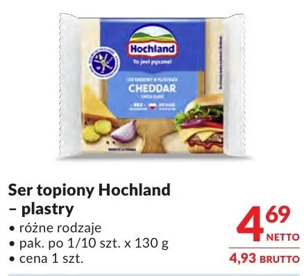 Ser topiony Hochland - plastry promocja w Makro