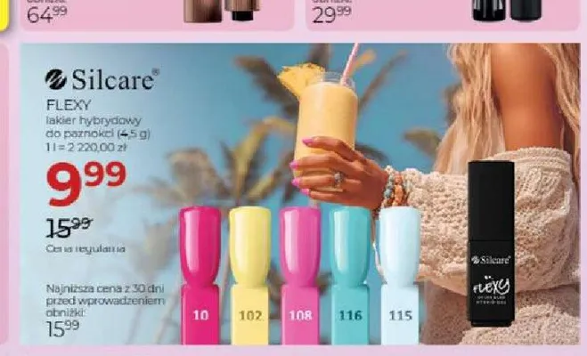 Lakier hybrydowy do paznokci Silcare Flexy promocja w Drogerie Jawa