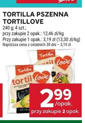 Tortilla pszenna Tortillove promocja w Stokrotka