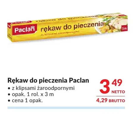Rękaw do pieczenia Paclan 3 m promocja w Makro
