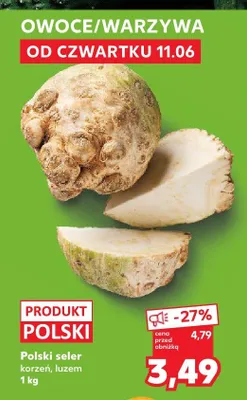 Seler korzeń polski promocja w Kaufland