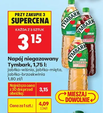 Napój niegazowany jabłko-brzoskwinia promocja w Biedronka
