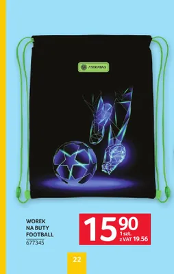 Worek na buty Astrabag Football promocja w Selgros