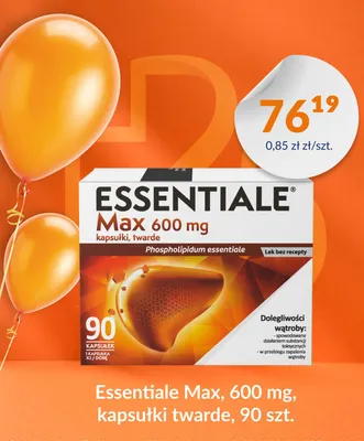 Lek bez recepty Essentiale Max 600 mg promocja w DOZ.PL
