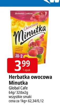 Herbatka owocowa Minutka promocja w Leclerc