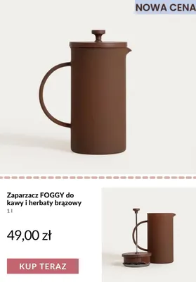 Zaparzacz Foggy do kawy i herbaty brązowy 1 l promocja w Homla