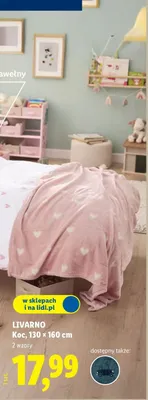 Koc 130x160 cm promocja w Lidl