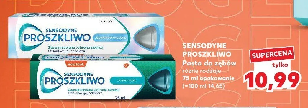 Pasta do zębów Sensodyne Proszkliwo Delikatne Wybielanie promocja w Kaufland