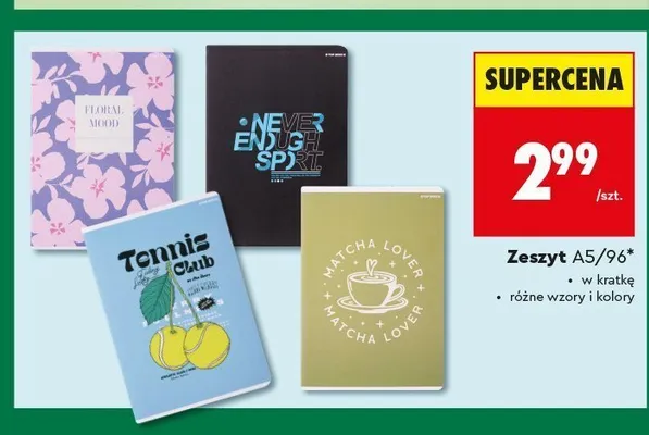 Zeszyt A5/96 TOP 2000 Floral Mood promocja w Biedronka