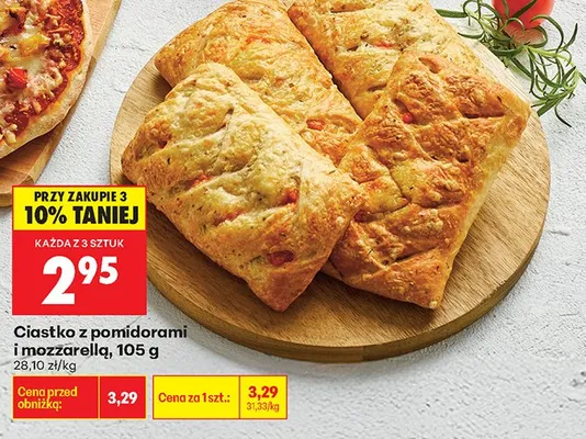Ciastko z pomidorami i mozzarellą promocja w Biedronka