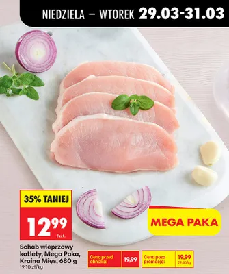 Schab wieprzowy kotlety, Mega Paka promocja w Biedronka
