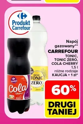 Napój gazowany Carrefour cola cherry promocja w Carrefour Market