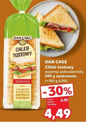 Chleb tostowy pszenny, pełnoziarnisty promocja w Kaufland