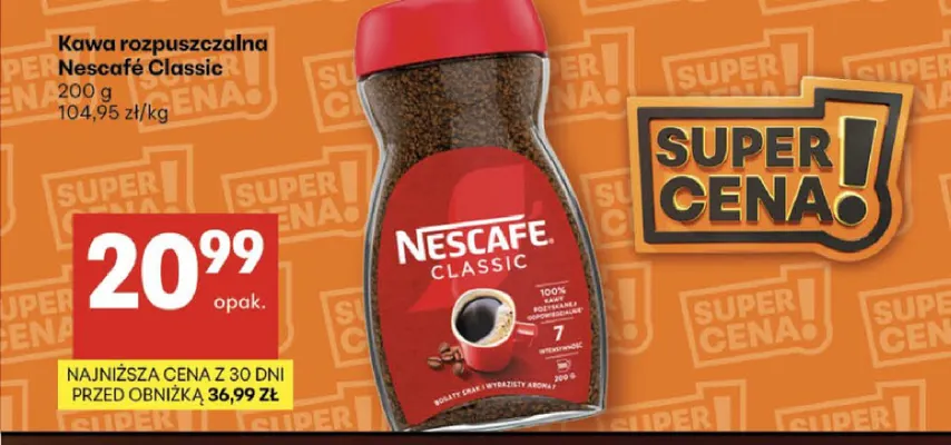 Kawa rozpuszczalna Nescafé Classic promocja w Delikatesy Centrum