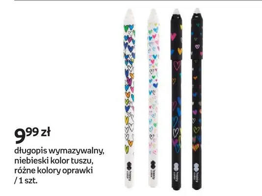 Długopis wymazywalny niebieski kolor tuszu promocja w Empik