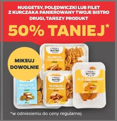 Nuggetsy z kurczaka panierowane Twoje Bistro promocja w Netto