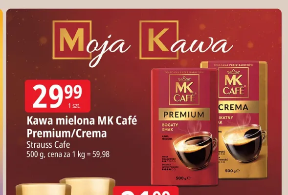 Kawa mielona MK Café Crema promocja w Leclerc