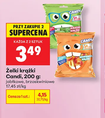 Żelki krążki jabłkowe Candi promocja w Biedronka
