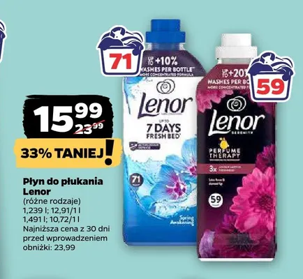 Płyn do płukania Lenor Perfume Therapy promocja w Netto