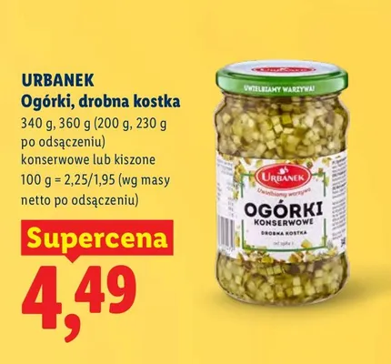 Ogórki, drobna kostka promocja w Lidl