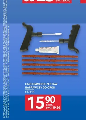 Zestaw naprawczy do opon Carcommerce promocja w Selgros