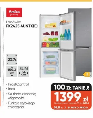 Lodówka Amica FK2425.4UNTX(E) promocja w Max Elektro