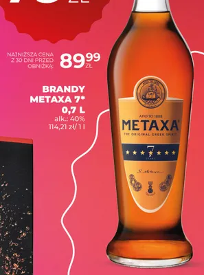 Brandy Metaxa 7* promocja w Duży Ben