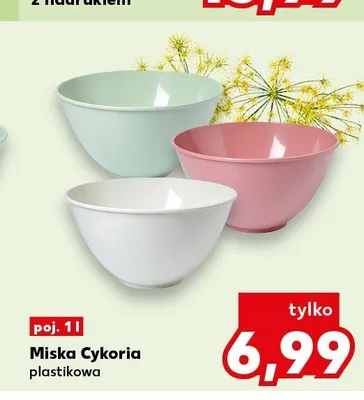 Miska plastikowa Cykoria 1 l promocja w Kaufland