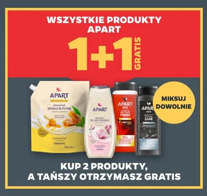 Kremowy żel pod prysznic Apart Jedwab promocja w Netto