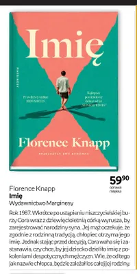 Książka Florence Knapp Imię promocja w Empik