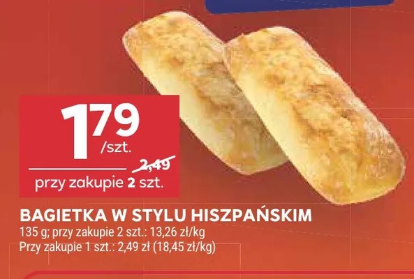 Bagietka w stylu hiszpańskim promocja w Stokrotka