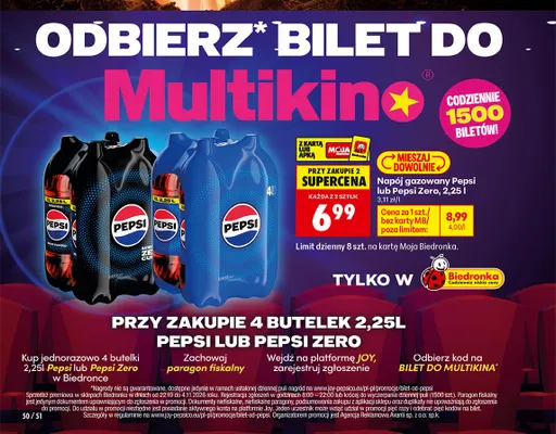 Napój gazowany Pepsi promocja w Biedronka